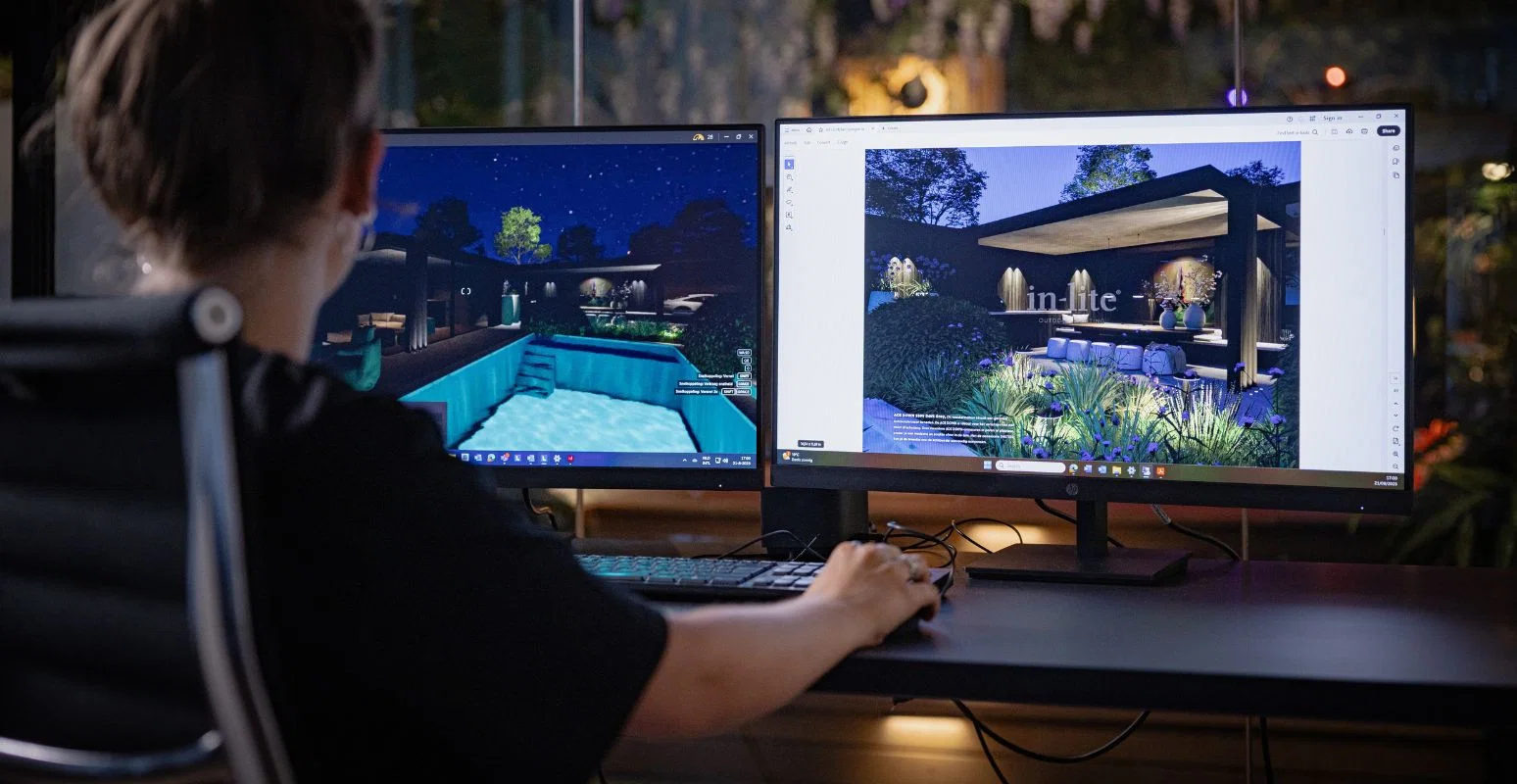 Voorbeeld van een in-lite 3D-lichtontwerp