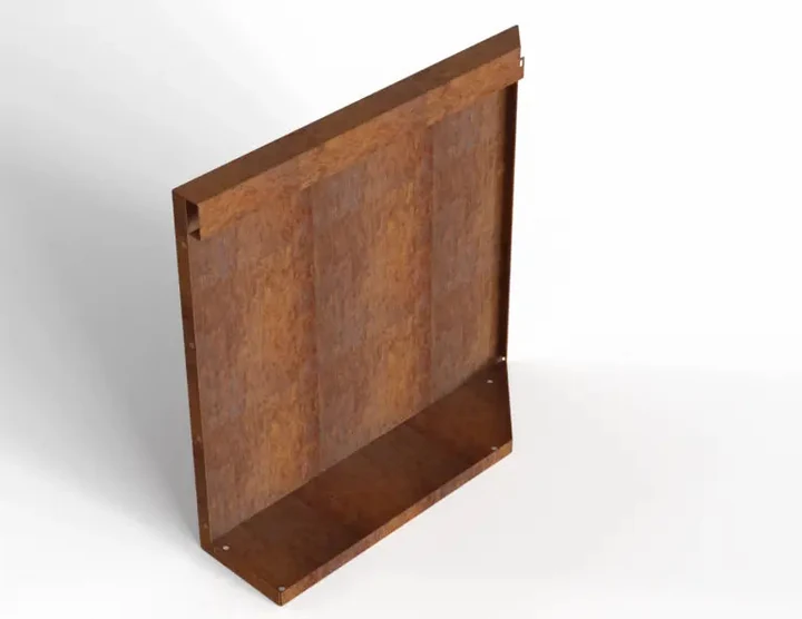 Bloembak Module+ Uitwendig hoekpaneel (B) 60x56 L 0,1x56x60cm