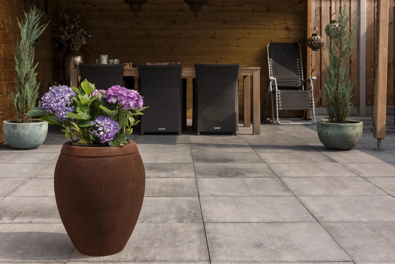 Tremico 6cm Zeeuws bont 60x60x6cm Wit, Zwart