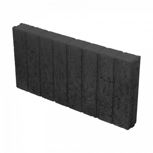 Mini Quadrobandpalissade Zwart 25x6 Excluton