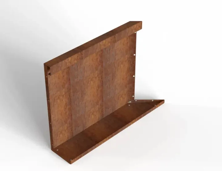 Bloembak Module+ Inwendig hoekpaneel (C) 60x56 L 0,1x56x60cm