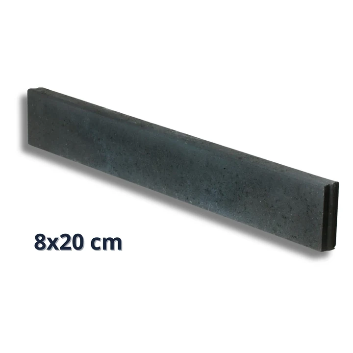Opsluitband zwart / antraciet 8x20x100 Excluton