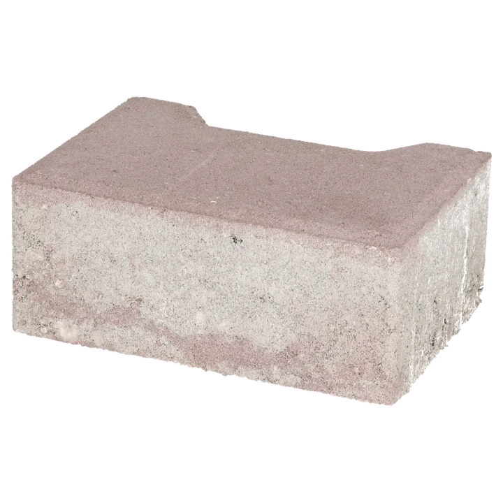 Ecotop Base Randsteen 20x13,4/11,5x8 normaal facet heidekleur KOMO PL2 20x13,4x8cm