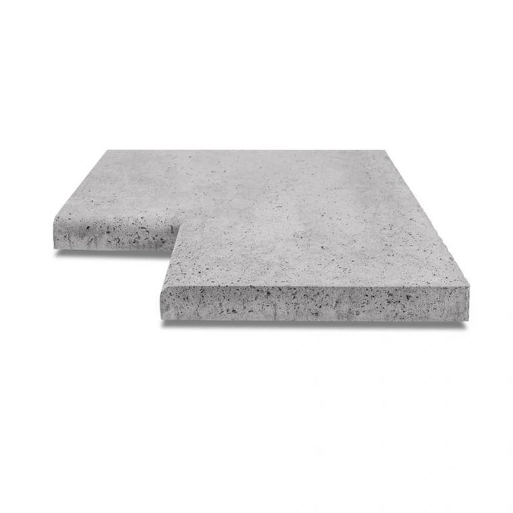 Oud Hollandse zwembadrand hoekstuk 90 graden 40x5 grijs ArtiStone