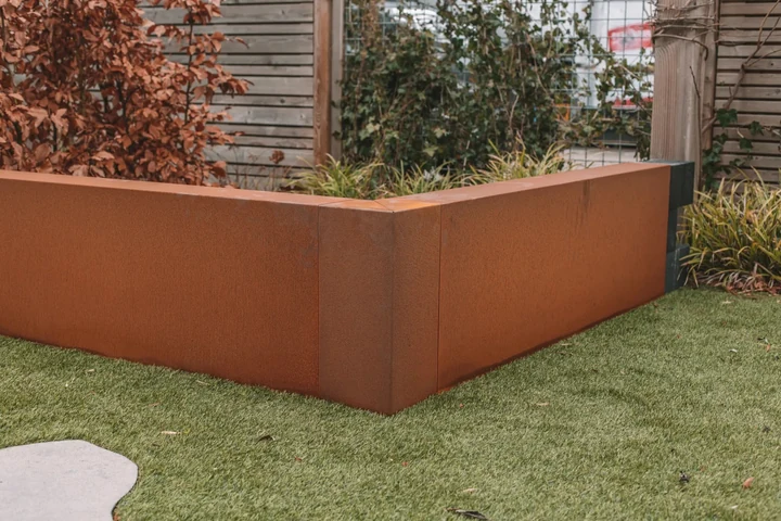 Corten Overzetstuk 12x45x100cm Bruin