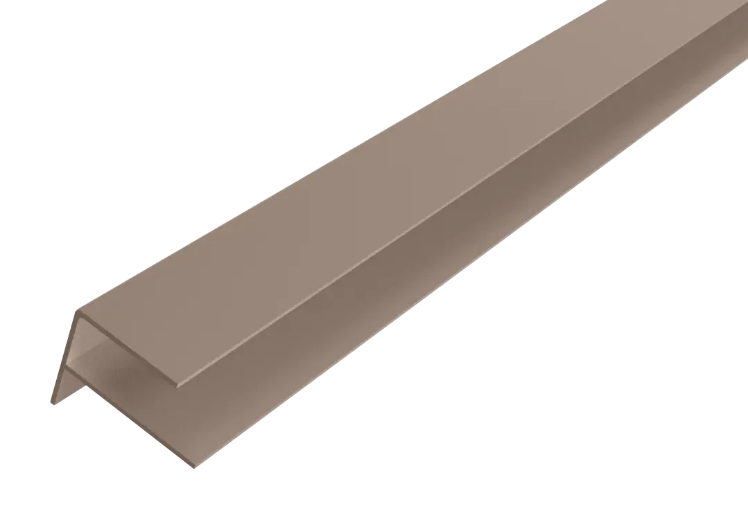WPC WEO35-60 Alu F-profiel 65x80mm 300cm Cedar 6.5x8x300cm Bruin