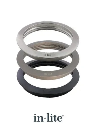 In-Lite RING 68 grondspot accessoire Black voor BOX1-PLATE 1