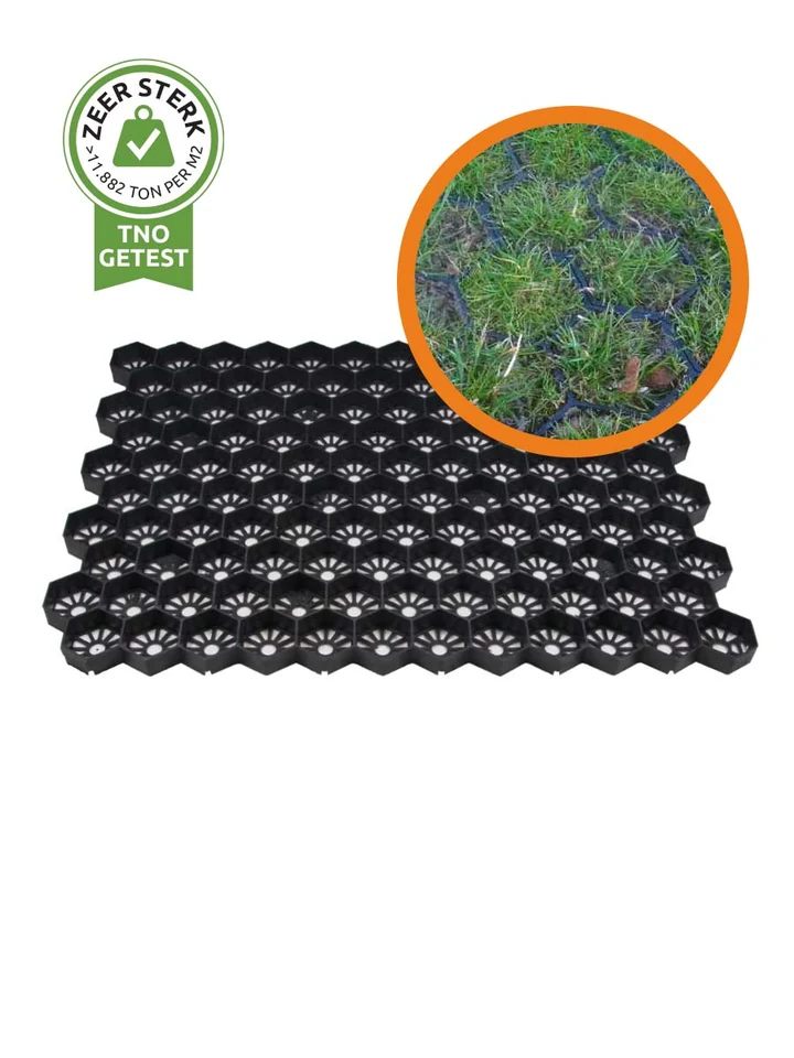 Grasroosters Easygravel® 3XL zwart per m² grastegel