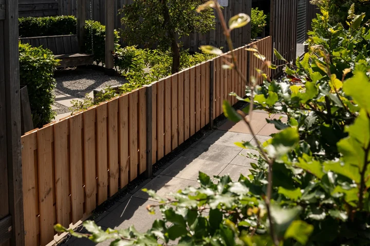 Tuinscherm Breukelen (19+2) Red Class Wood 90x180cm 180x90x5cm Oranje