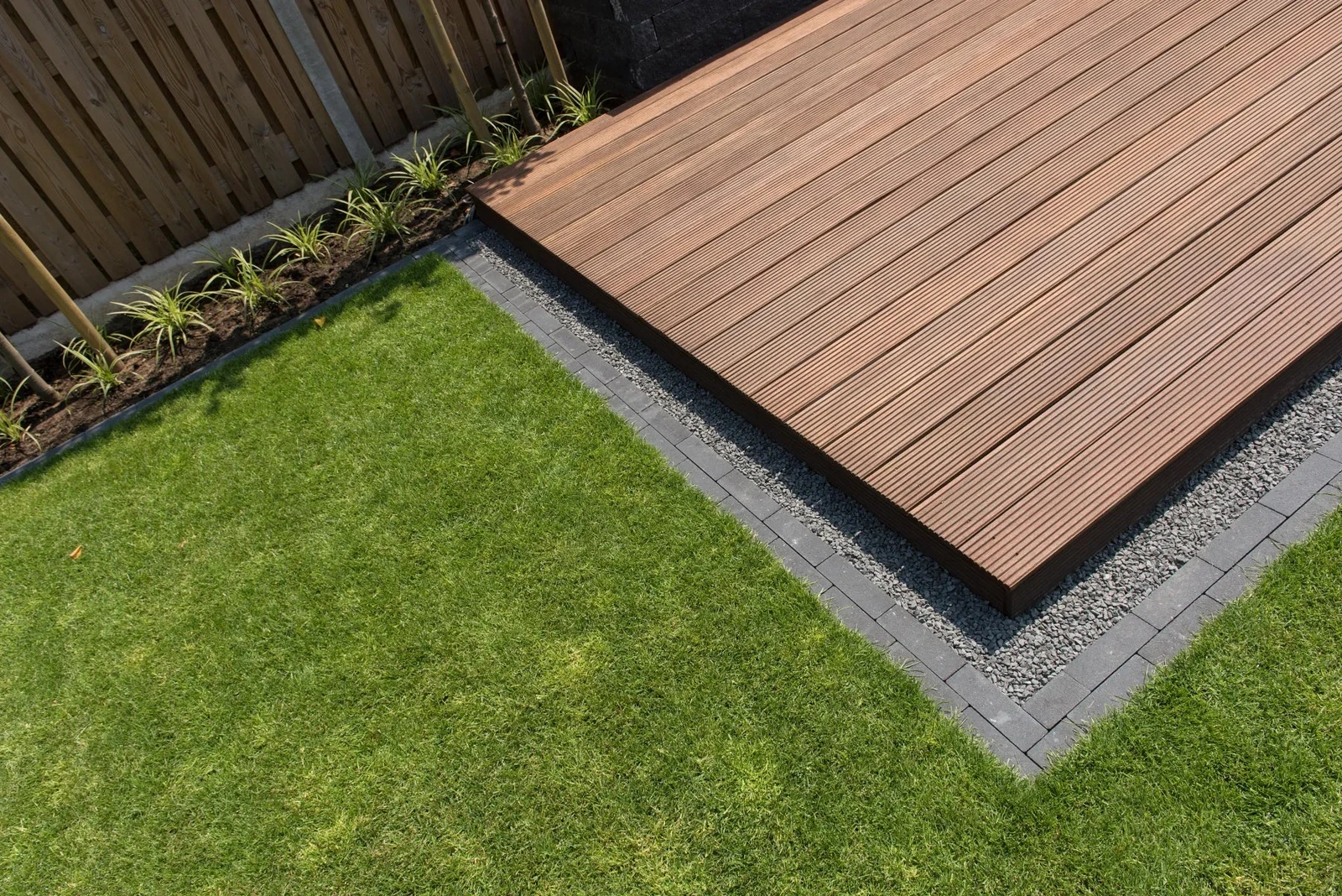 Bangkirai terrasplank glad/grof Premium 2,5x14,5x396cm 14.5x2.5x396cm Bruin