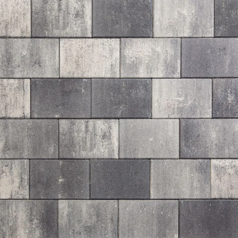 Everton 20x30x8cm antraciet + facet Redsun betontegel