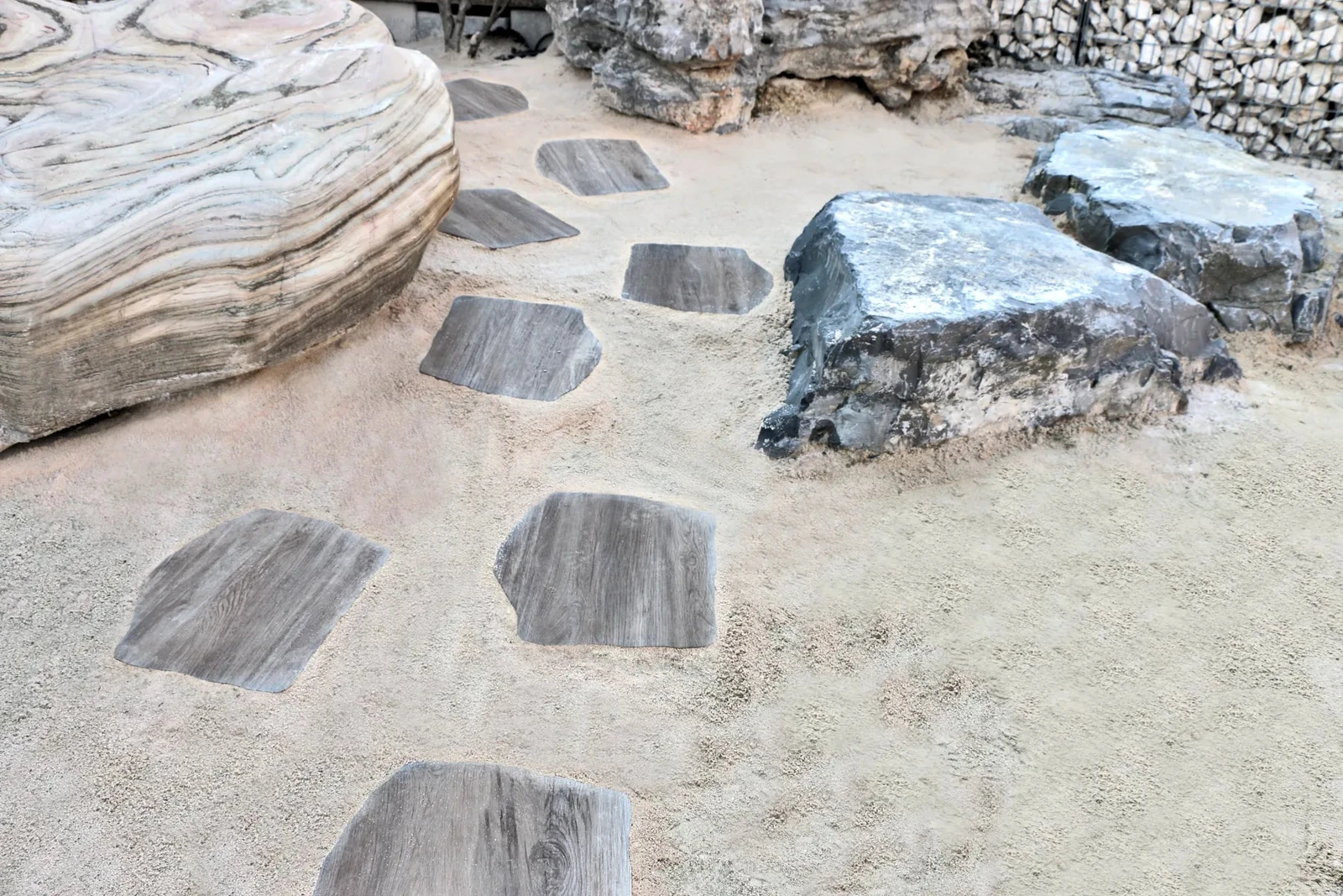 Staptegel Flex Stones Holz Grigio o 42x36x2cm Grijs