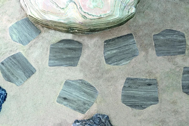 Staptegel Flex Stones Holz Grigio o 42x36x2cm Grijs