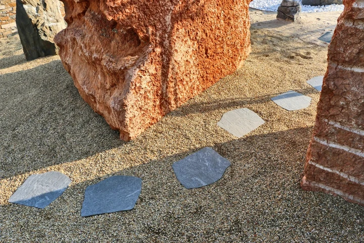 Staptegel Flex Stones Grigioni o 42x36x2cm Grijs