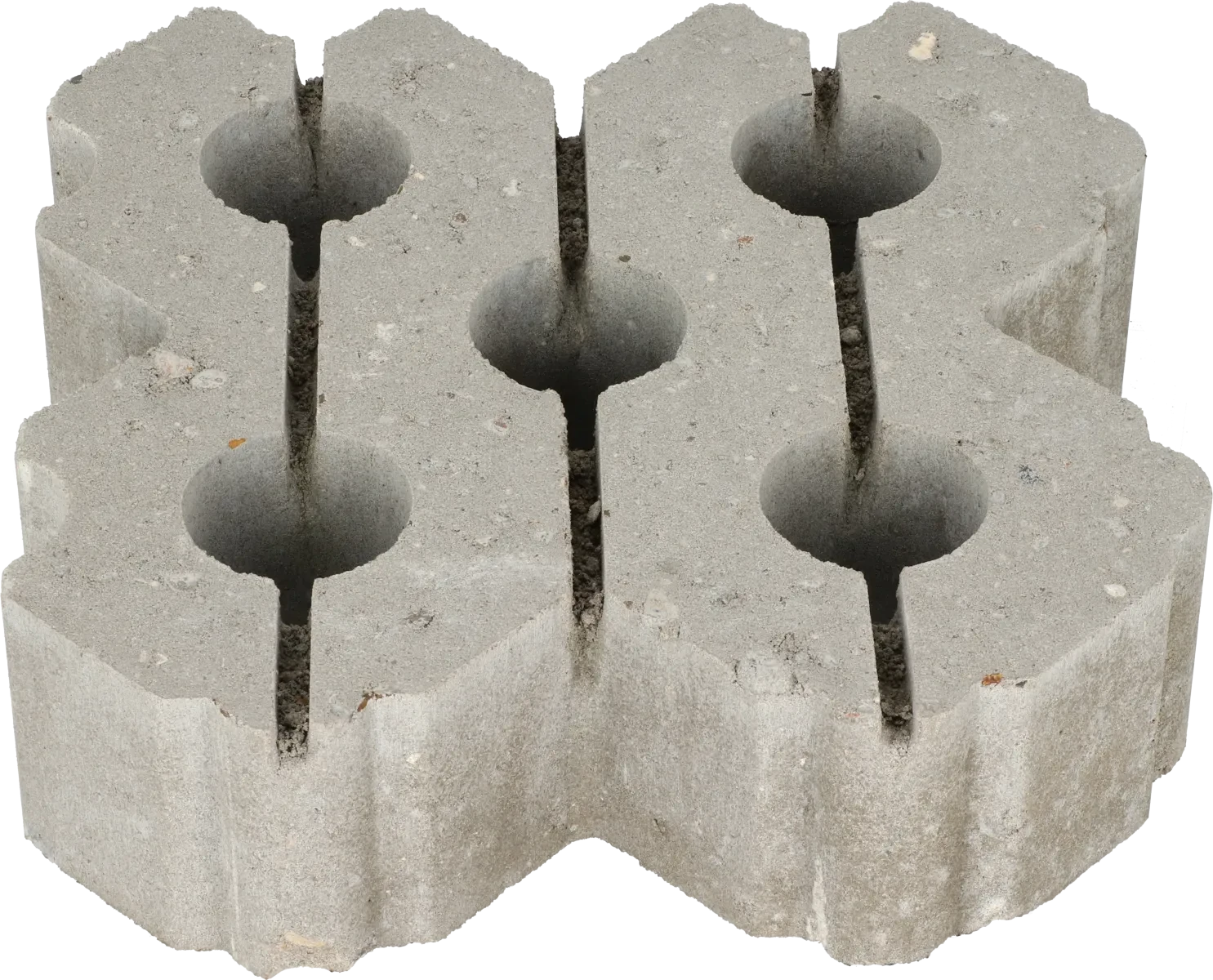 Grasbetontegel type W 40x40x12(rondom hol-dol + bovenzijde vlak) K85911 BK25 40x40x12cm