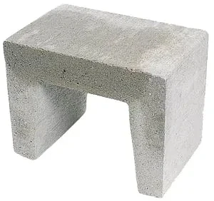 H) U-element 40x40x50cm Grijs