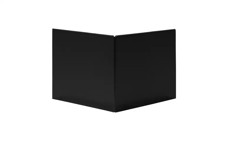 Kantopsluiting Flex Hoek Uitwendig 16, Zwart 20x16,5x20cm