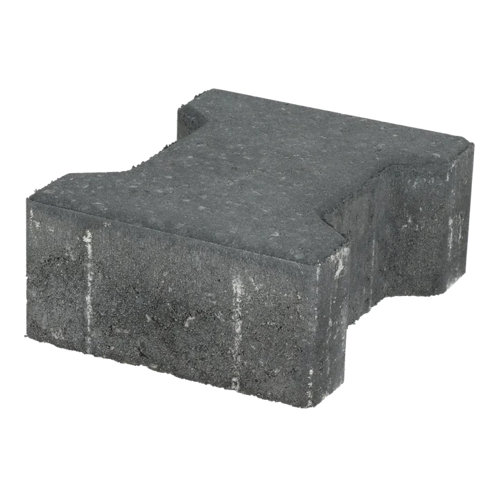 Ecotop Base H-verbandsteen 20x16,4/11,7x8 normaal facet antraciet KOMO PL2 20x16,4x8cm Antraciet