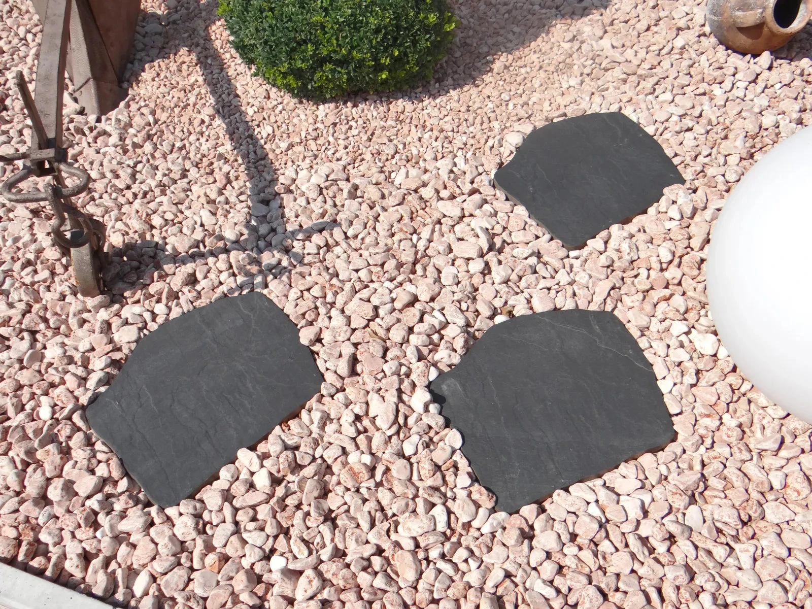 Staptegel Flex Stones Ardesia o 42x36x2cm Zwart