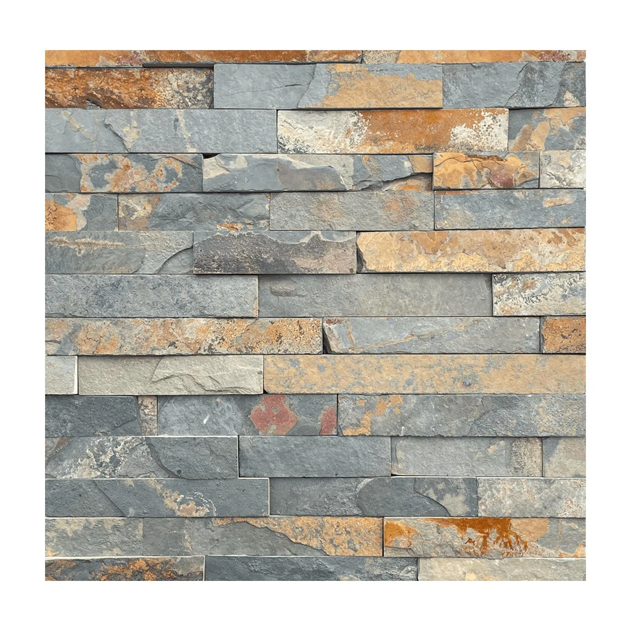 Stone Panels Rusty Slate 60x15 cm