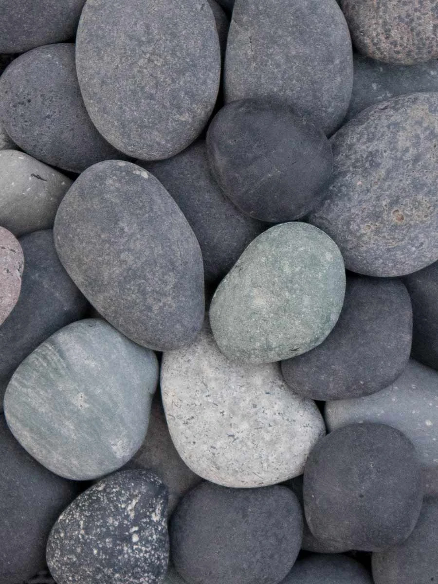Beach pebbles zwart 5/8mm