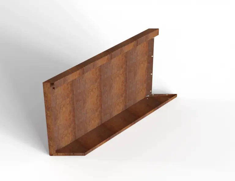 Bloembak Module+ Parallel paneel (E) 90x56 L 0,1x56x90cm
