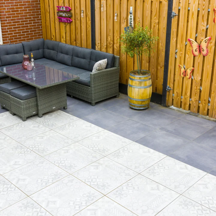 GeoCeramica® Mosaik 60x60x4cm Grey