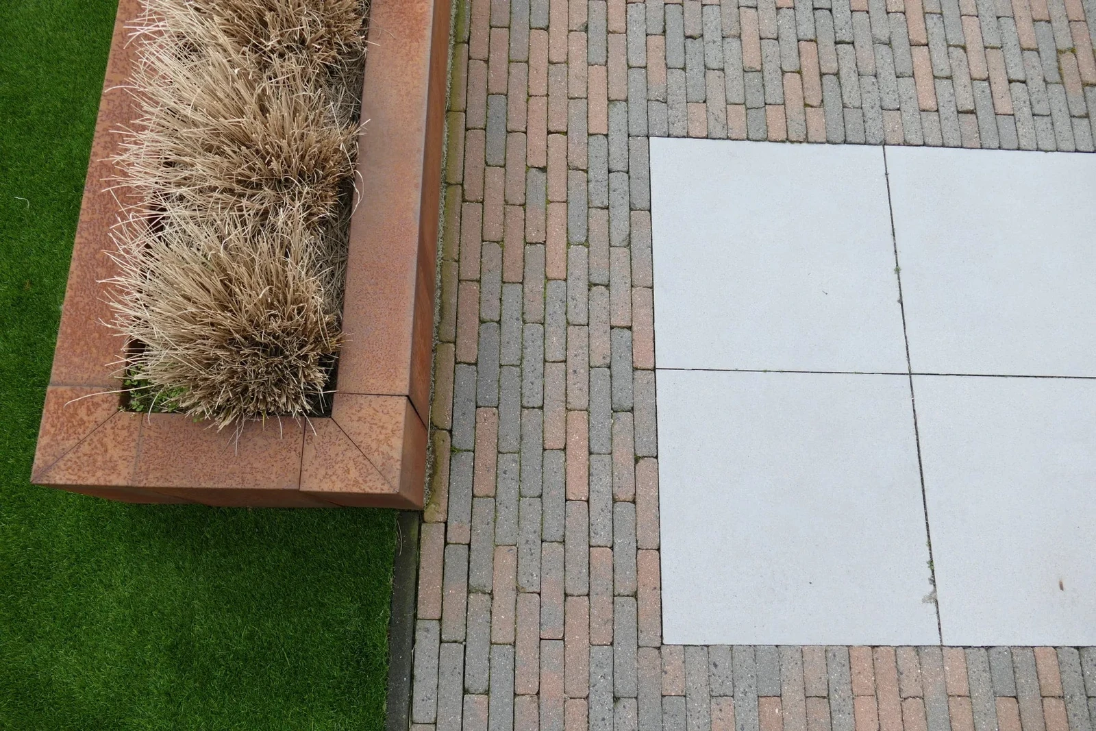 Corten Overzetstuk 12x45x100cm Bruin