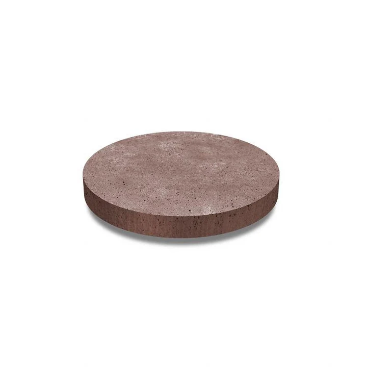 Oud hollandse tegel rond 60x60x7 roodbruin ArtiStone betontegel