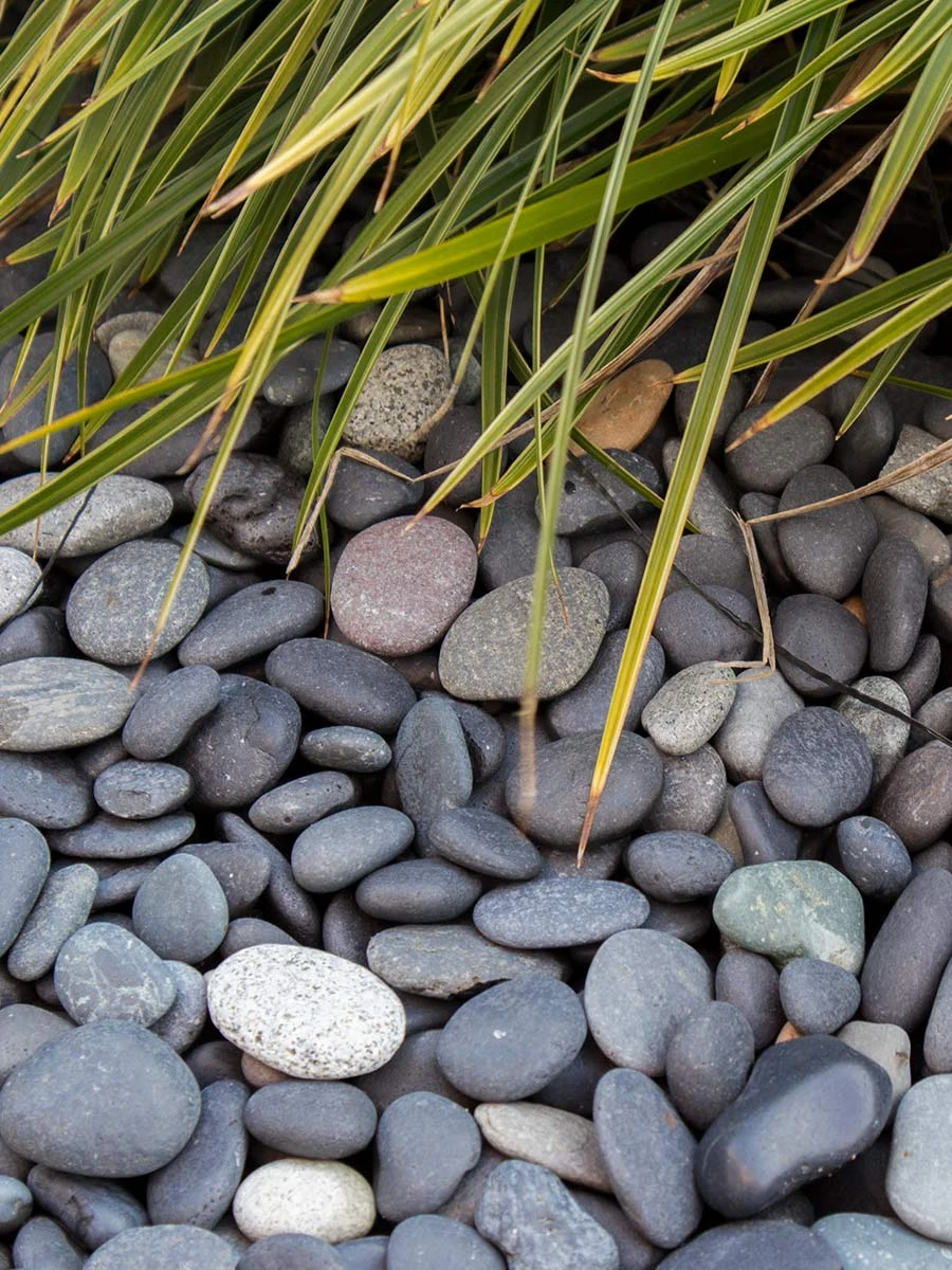 Beach pebbles zwart 5/8mm