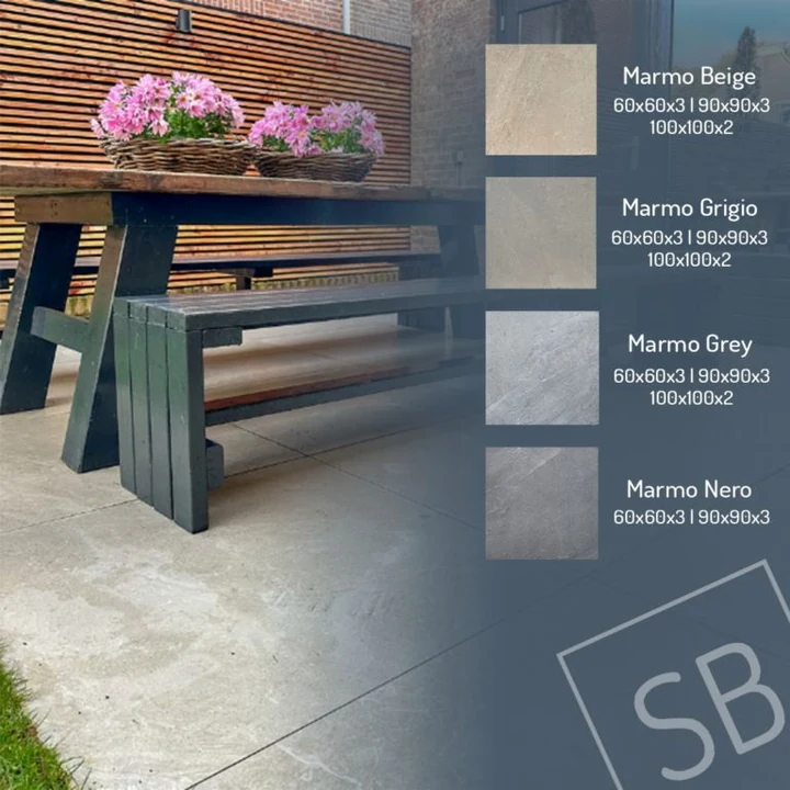 GeoCeramica® Marmostone 60x60x4cm Beige