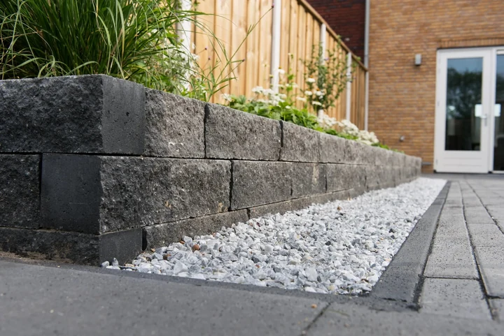 Wallblock Split 40x10x10cm Antraciet