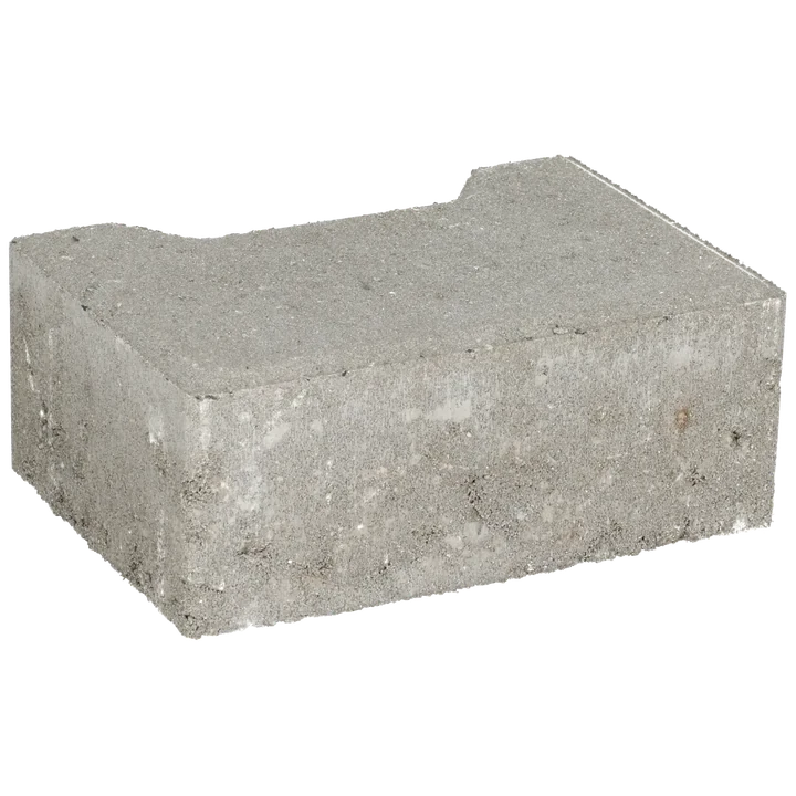 Ecotop Base Randsteen 20x13,4/11,5x8 normaal facet grijs KOMO PL2 20x13,4x8cm Grijs