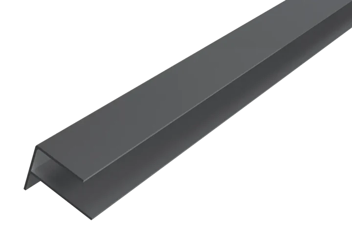 WPC WEO35-60 Alu F-profiel 65x80mm 300cm Dark Grey 6.5x8x300cm