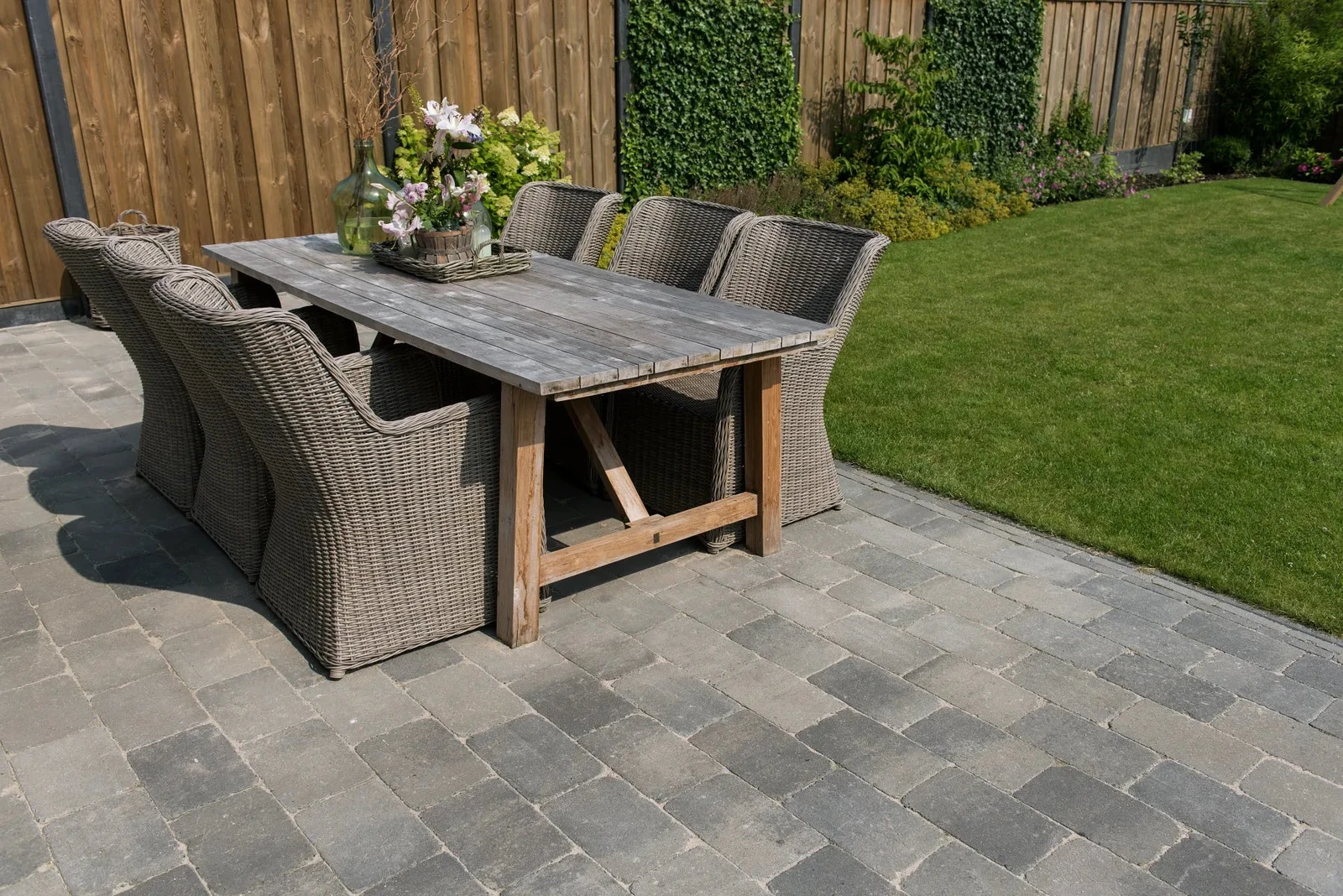 Tambour 20x30x6 smook 30x20x6cm Grijs, Zwart