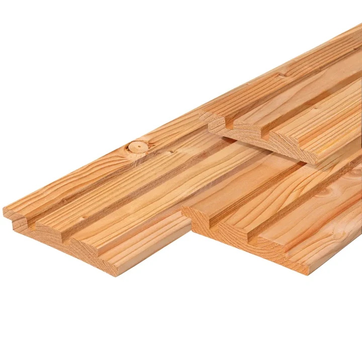 Triple Rhombus Douglas Onbehandeld Gedroogd/Gesch.1,9x13x300 13x1.9x300cm