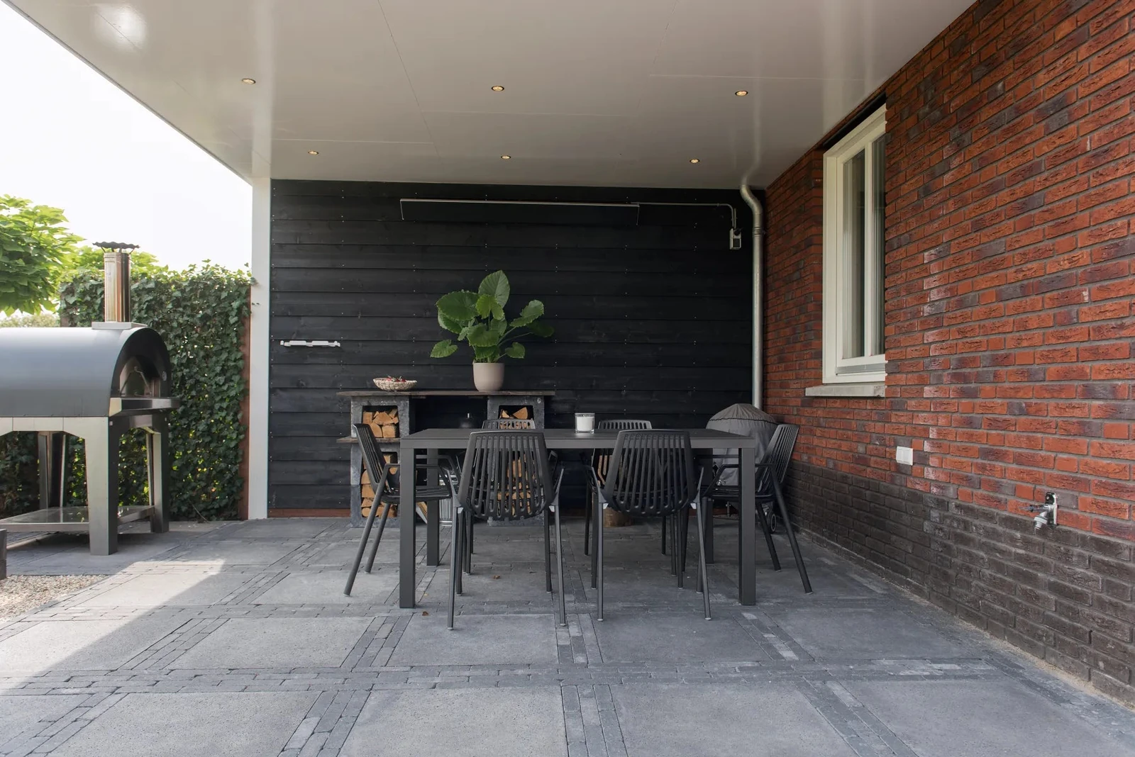 Tambour 20x5x7 20x20x7cm Antraciet