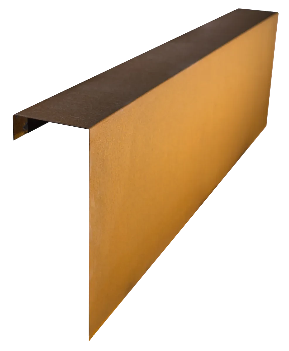 Overzetprofiel Muurblok Recht Corten 15x45x150cm