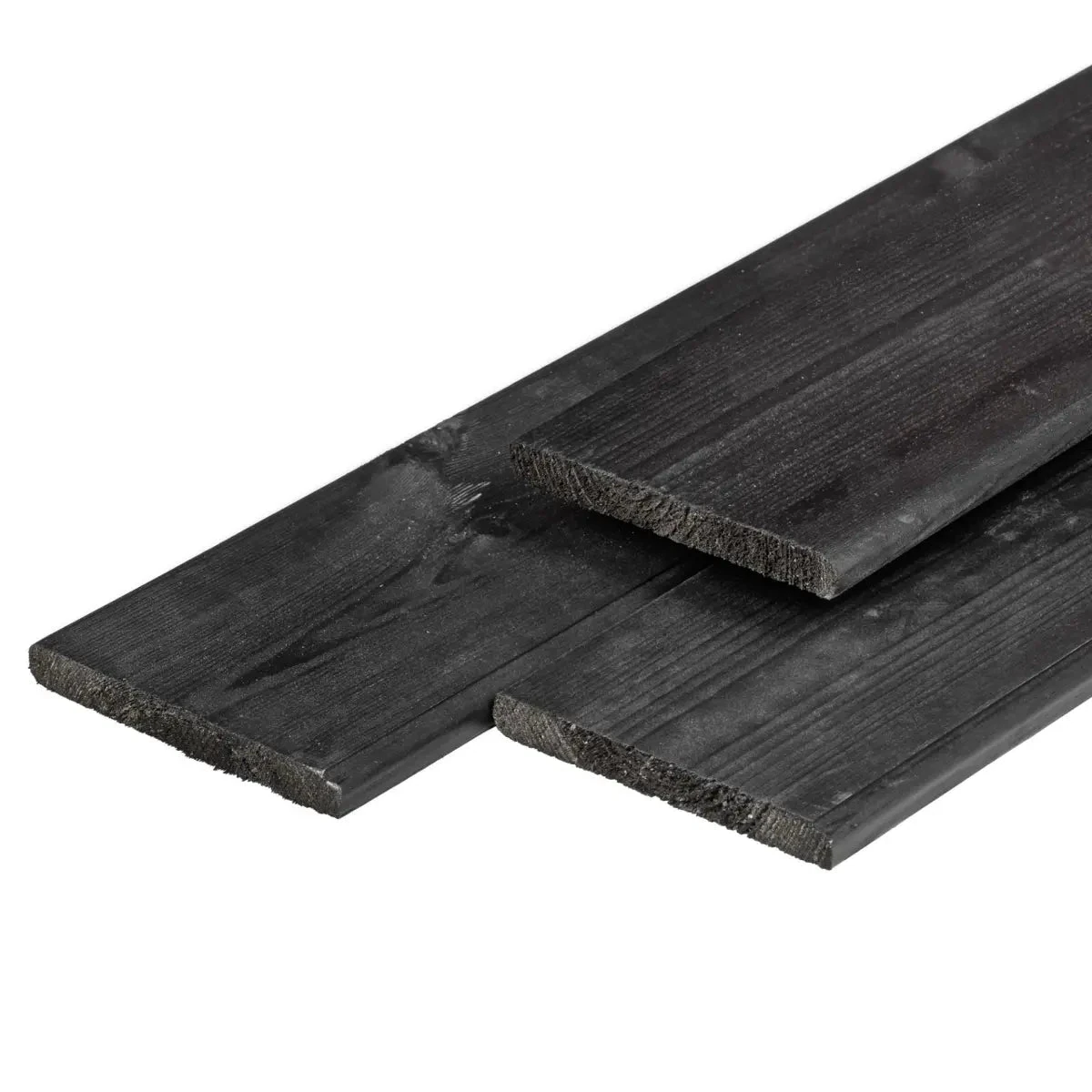 ME Grenen Tuinplank zwart gespoten geschaafd 1,6x14,0x400cm 14x1.6x400cm