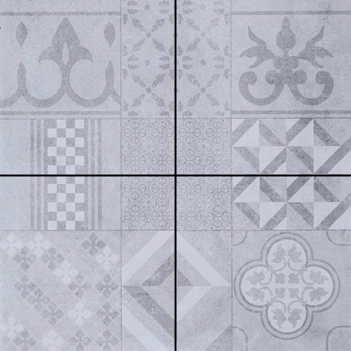 GeoCeramica® Mosaik 60x60x4cm Grey
