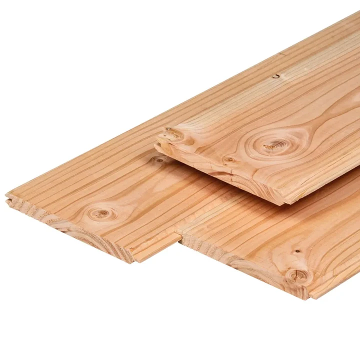 Dakbeschot Douglas Gedroogd en Geschaafd 1,8x19,5x300cm 19.5x1.8x300cm