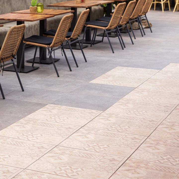 GeoCeramica® Mosaik 60x60x4cm Beige