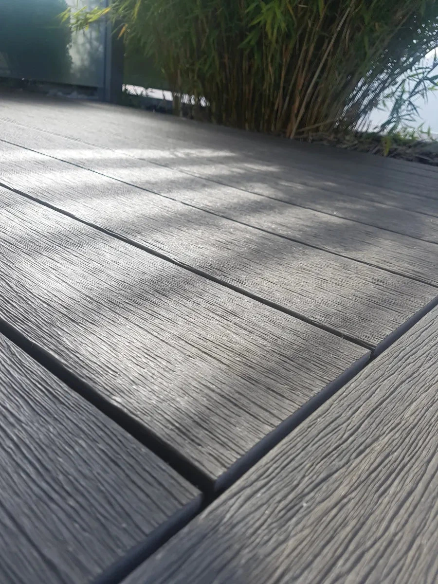 WPC Terrasplank Massief Vintage 2,3x21x400cm Lunar Grey/Ceda 21x2.3x400cm Geel,                                                             Grijs