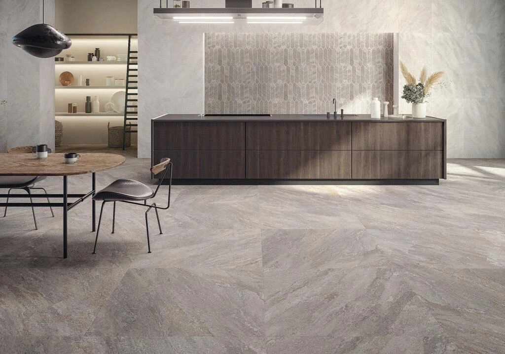 GeoCeramica® Quartzstone 75x75x4cm Grey