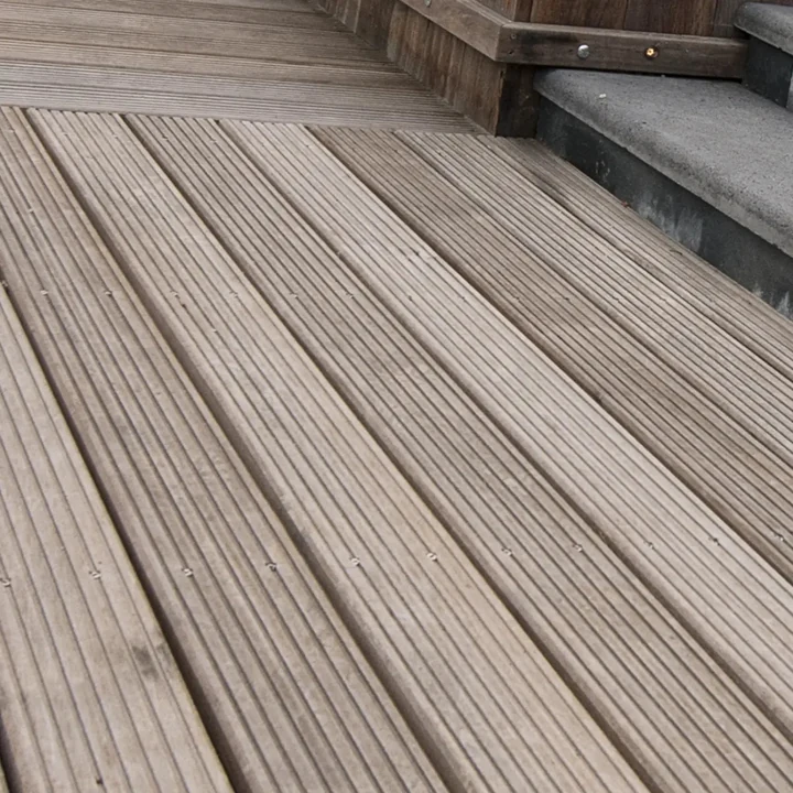Bangkirai terrasplank glad/grof Basic 2,1x14,5x305cm 14.5x2.1x305cm Hout