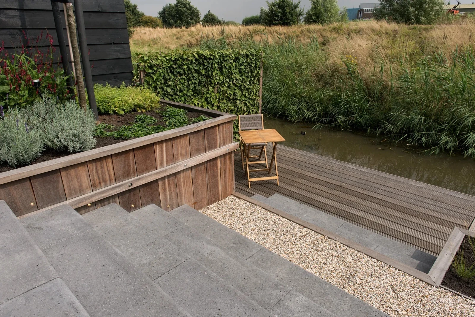 Schellevis Oudhollands Antra Traptrede 100x40x20 100x40x20cm Antraciet
