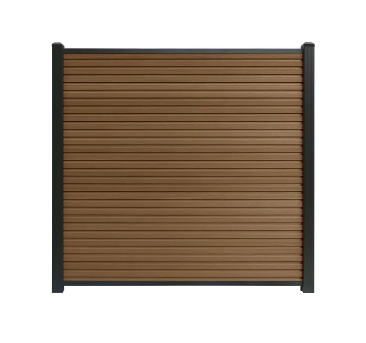 Composiet schutting Rhombus Teak Highlander composiet schuttingen