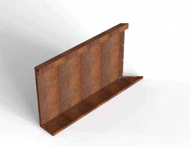 Bloembak Module+ Inwendig hoekpaneel (C) 90x56 L 0,1x56x90cm