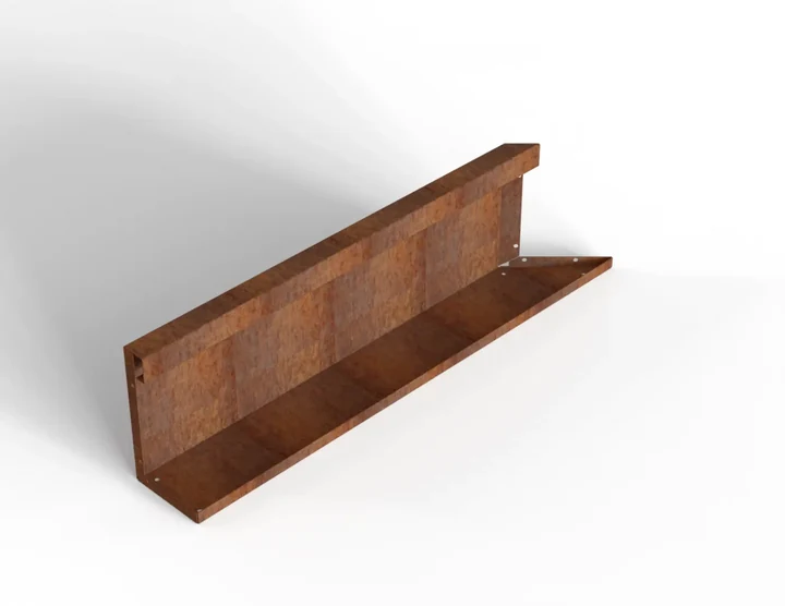 Bloembak Module+ Inwendig hoekpaneel (C) 90x28 L 0,1x28x90cm