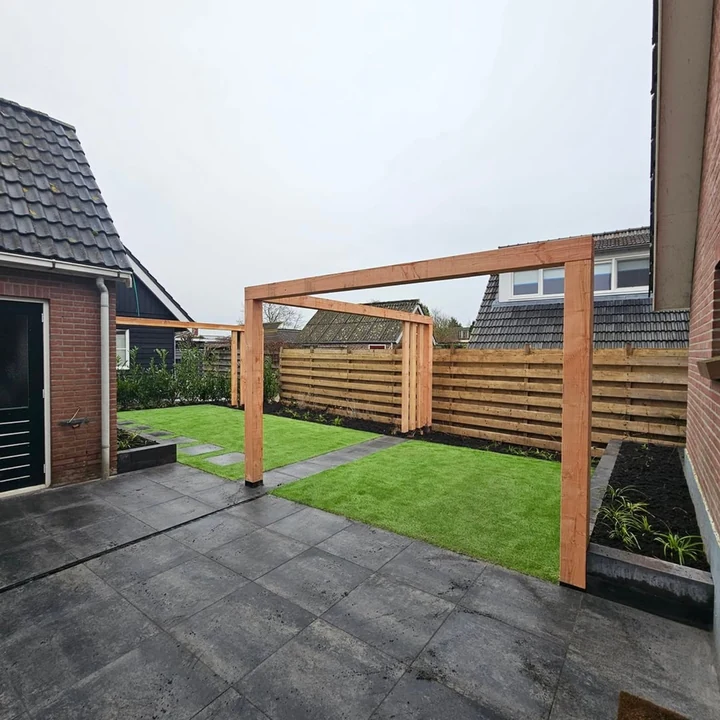 Kunstgras Non Directional Diamond + 60 mm Gras van de Buren